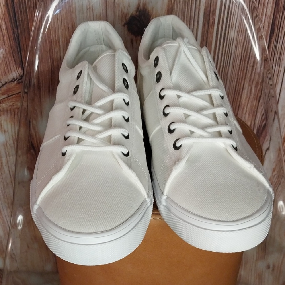 ZGR Men's White Canvas Shoes